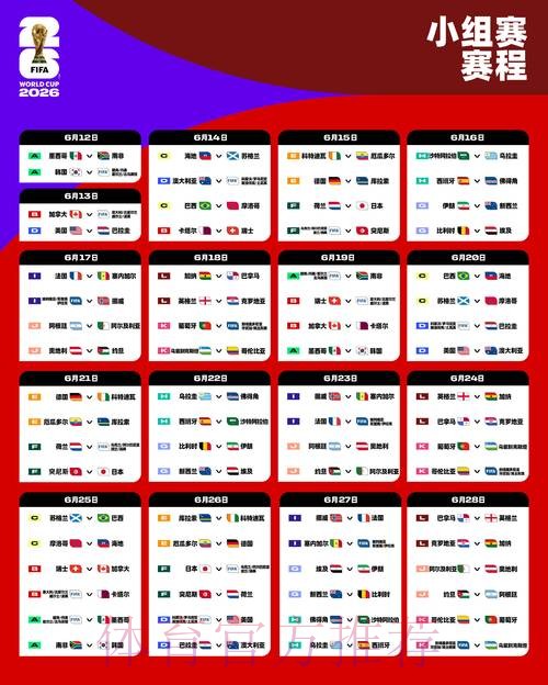 2026世界杯完整赛程最新全程直播怎么看 2026世界杯完整赛程最新全程直播怎么看